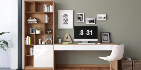 Kệ sách trang trí bàn làm việc là món đồ không nên bỏ qua