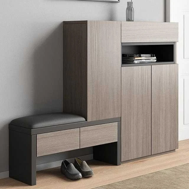 Mẫu tủ giày có ghế ngồi đẹp, sang, xịn
