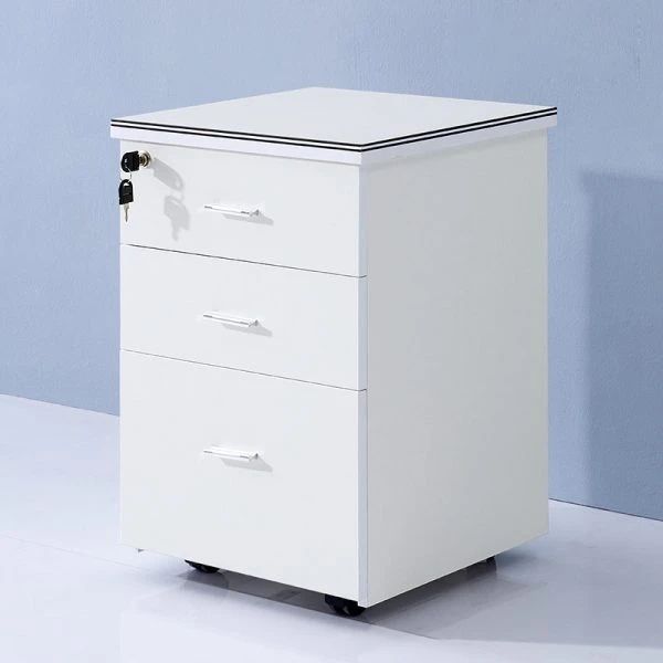 Hộc di động gỗ công nghiệp màu trắng