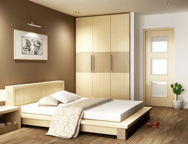Tránh đặt tủ quần áo đối diện giường