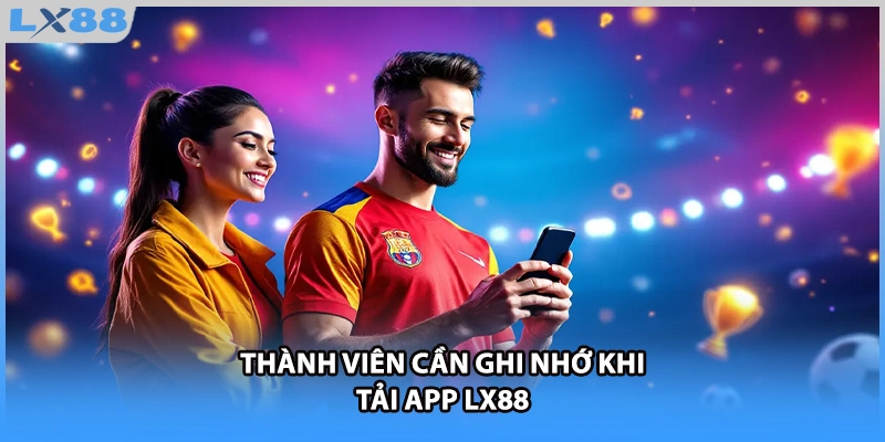 Thành viên cần ghi nhớ khi tải app LX88